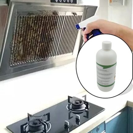 Kitchen Cleaner Spray Oil Grease Stain Remover, Non-Flammable Non-Toxic Magic Degreaser for Stove, Chimney, and Gas Stove Cleaning